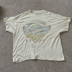 Urban Outfitters White Van Halen World Tour Tee